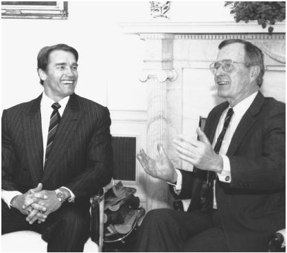 President George Bush Appoints Arnold Schwarzenegger as Chairman of the President’s Council on Physical Fitness and Sports